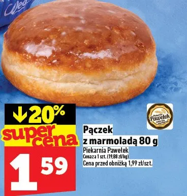 Pączek z marmolądą 80 g promocja w TOPAZ