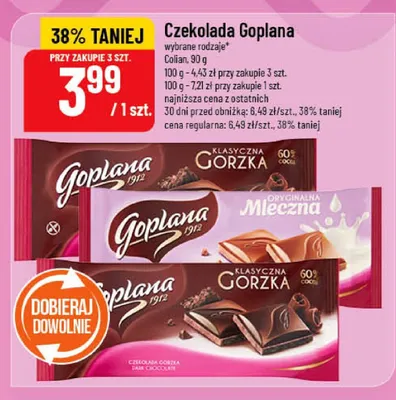 Czekolada Goplana promocja w POLOmarket
