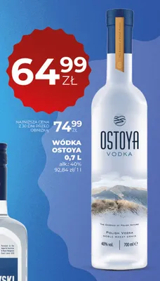 Wódka Ostoya promocja w Duży Ben