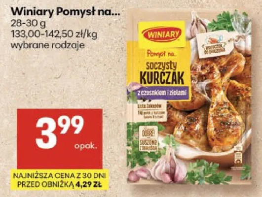 Pomysł na kurczak, wybrane rodzaje promocja w Delikatesy Centrum