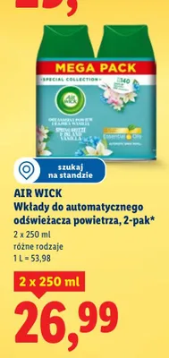 Wkład do automatycznego odświeżacza powietrza, 2-pak promocja w Lidl