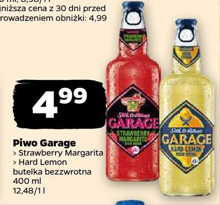 Piwo Garage hard lemon promocja w Netto
