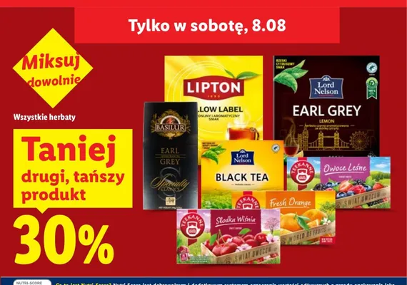 Herbata Basilur Earl Grey Specially Classics promocja w Lidl