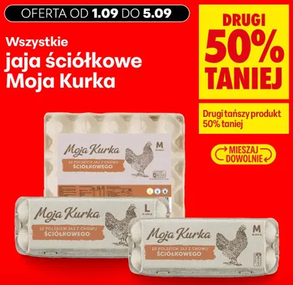 Jajka kurze ściółkowe Moja Kurka promocja w Biedronka