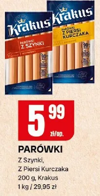 Parówki Z Szynki, Z Piersi Kurczaka promocja w Chorten