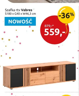 Szafka RTV Vabres promocja w Black Red White