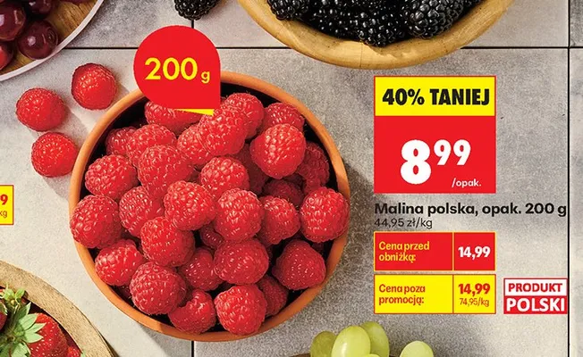 Malina polska promocja w Biedronka