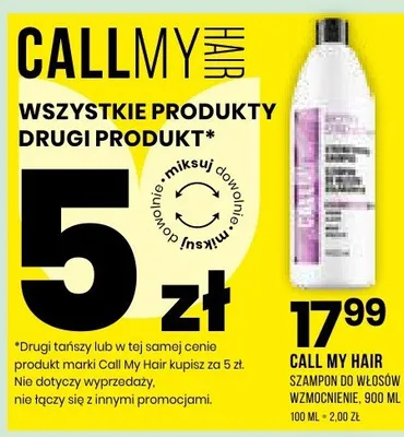 Szampon do włosów wzmocnienie Call My Hair promocja w Drogerie Natura