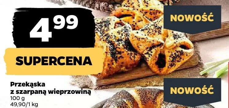 Przekąska z szarpaną wieprzowiną promocja w Netto