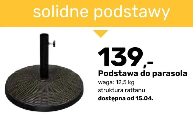 Podstawa do parasola promocja w Bricomarche