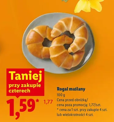 Rogal maślany promocja w Lidl