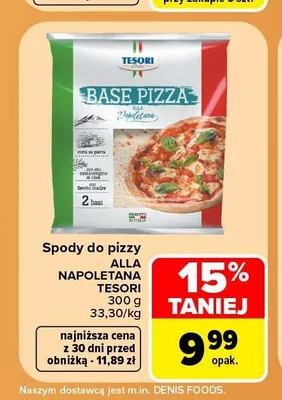 Spody do pizzy Alla Napoletana Tesori promocja w Carrefour