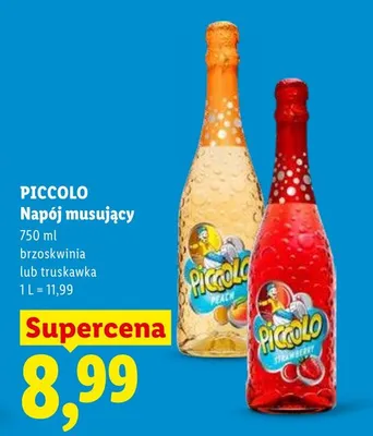 Napój musujący truskawka Piccolo promocja w Lidl