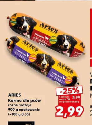 Karma dla psów Aries promocja w Kaufland