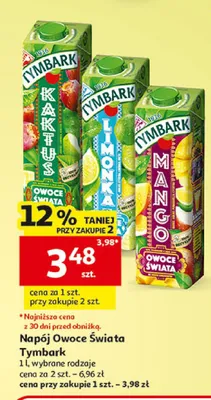 Napój Mango Owoce Świata Tymbark promocja w Auchan