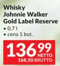 Whisky Johnnie Walker Gold Label Reserve promocja w Makro