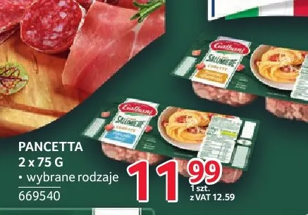 Pancetta Galbani 2-pak promocja w Selgros