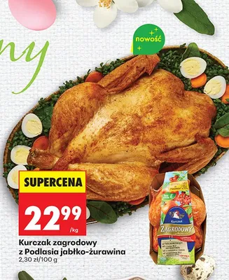 Kurczak zagrodowy z Podlasia jabłko-żurawina promocja w Biedronka