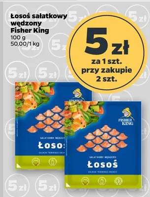 Łosoś sałatkowy wędzony promocja w Netto