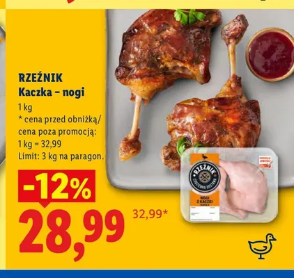 Kaczka nogi Rzeźnik promocja w Lidl