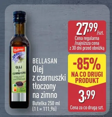 Olej z czarnuszki tłoczony na zimno promocja w Aldi