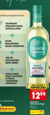 Aperitivo Bolladoro Hugo promocja w Biedronka
