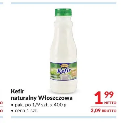 Kefir naturalny Włoszczowa promocja w Makro