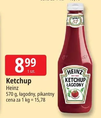 Ketchup łagodny, pikantny promocja w Leclerc