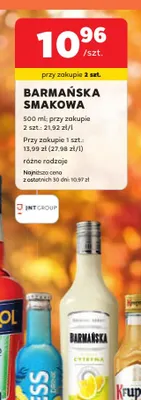 Wódka smakowa Barmańska promocja w Stokrotka