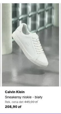 Sneakersy niskie Calvin Klein biały promocja w Lounge by Zalando