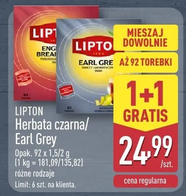 Herbata czarna/Earl Grey promocja w Aldi