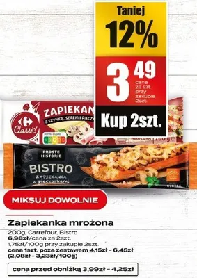 Zapiekanka mrożona promocja w Supeco