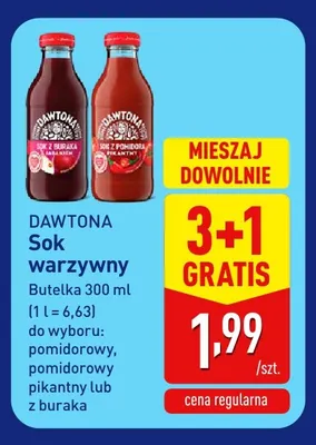 Sok warzywny z buraka Dawtona promocja w Aldi