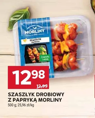 Szaszłyk drobiowy z papryką Morliny promocja w Stokrotka