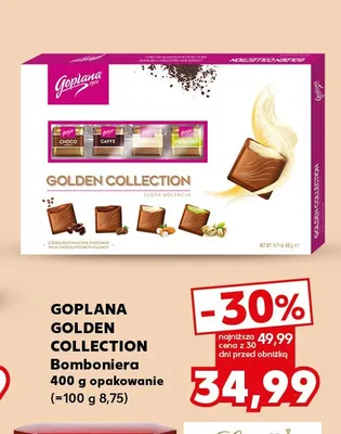 Bomboniera Golden Collection Goplana promocja w Kaufland