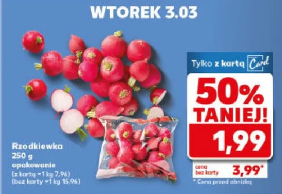 Rzodkiewka promocja w Kaufland