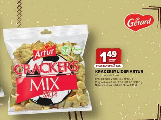 Krakersy Lider Artur mix promocja w Stokrotka