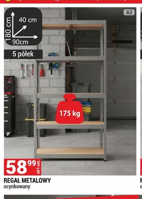 Regał metalowy ocynkowany promocja w Merkury Market