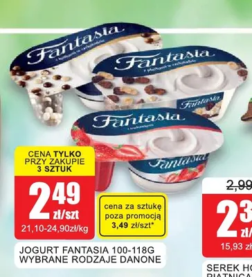 Jogurt Fantasia Danone promocja w Bingo