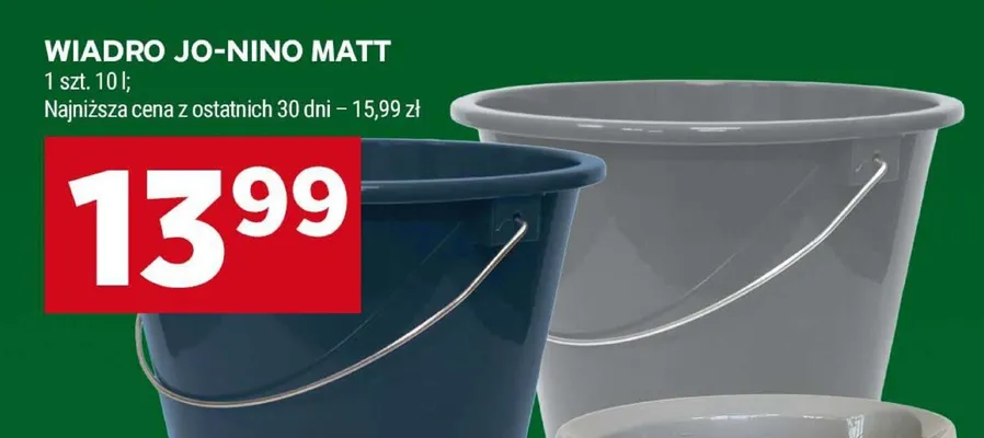 Wiadro Jo-Nino Matt promocja w Stokrotka