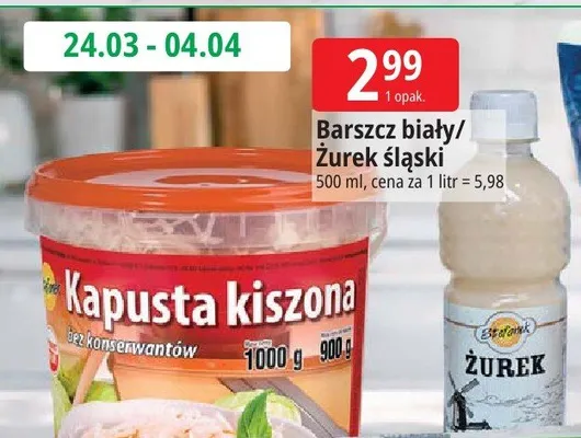 Barszcz biały/żurek śląski promocja w Leclerc
