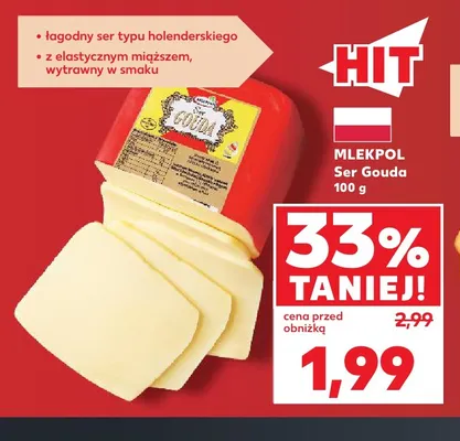 Ser Gouda Mlekpol promocja w Kaufland