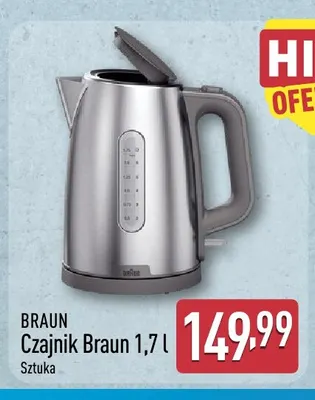 Czajnik Braun 1,7 l promocja w Aldi