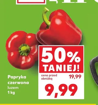 Papryka czerwona luzem promocja w Kaufland