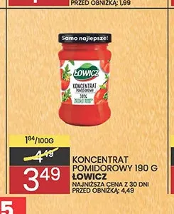 Koncentrat pomidorowy Łowicz promocja w Wafelek