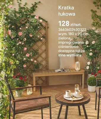 Kratka łukowa zielona impregnowana ciśnieniowo promocja w Castorama