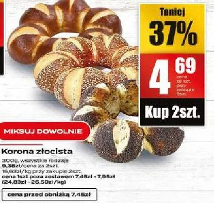 Korona złocista promocja w Supeco