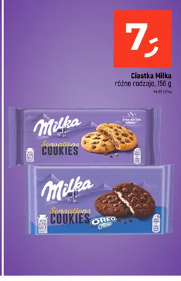 Ciastka Milka Sensations Cookies promocja w Dealz