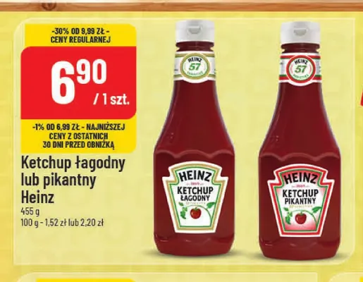 Ketchup łagodny Heinz promocja w POLOmarket