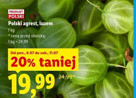 Agrest luzem polski promocja w Lidl